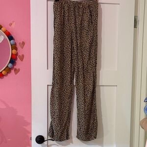 Leopard Print Lounge Pants- girls XL